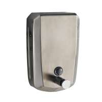 wall mount anti-vandal Stainless steel 304 brush 800ml hand manual shampoo liquid soap dispenser